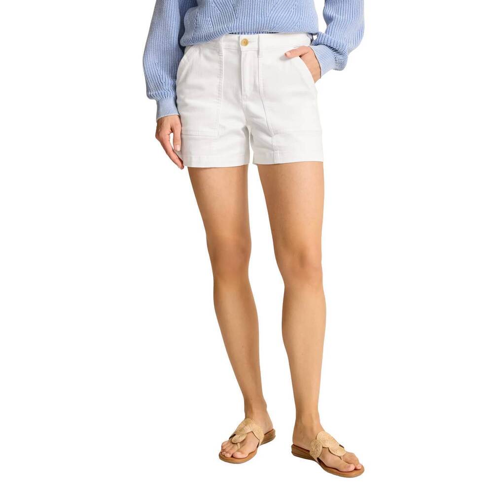 NEW TOMMY BAHAMA women's ella twill field shorts in sugar wash